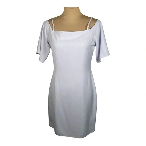 Gianni Bini Lavender Cold Shoulder Dress New Size 6 - Picture 2 of 5